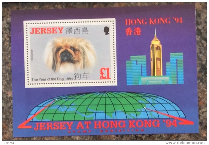 JERSEY  1994 Fhk 94 DOG SHEET MNH - Hunde