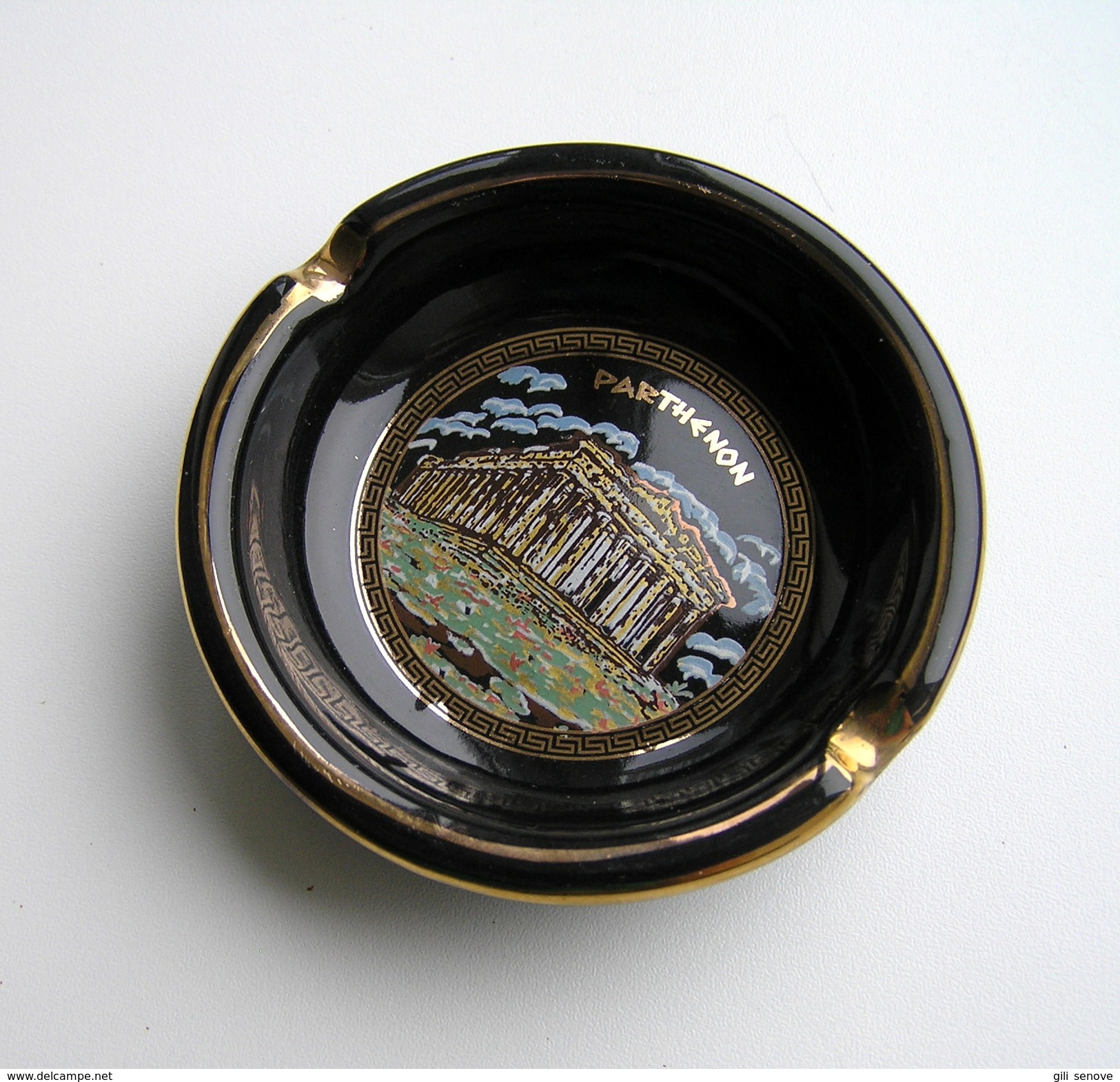 PARTHENON LIGHTER AND ASHTRAY / GREECE - Porcelaine