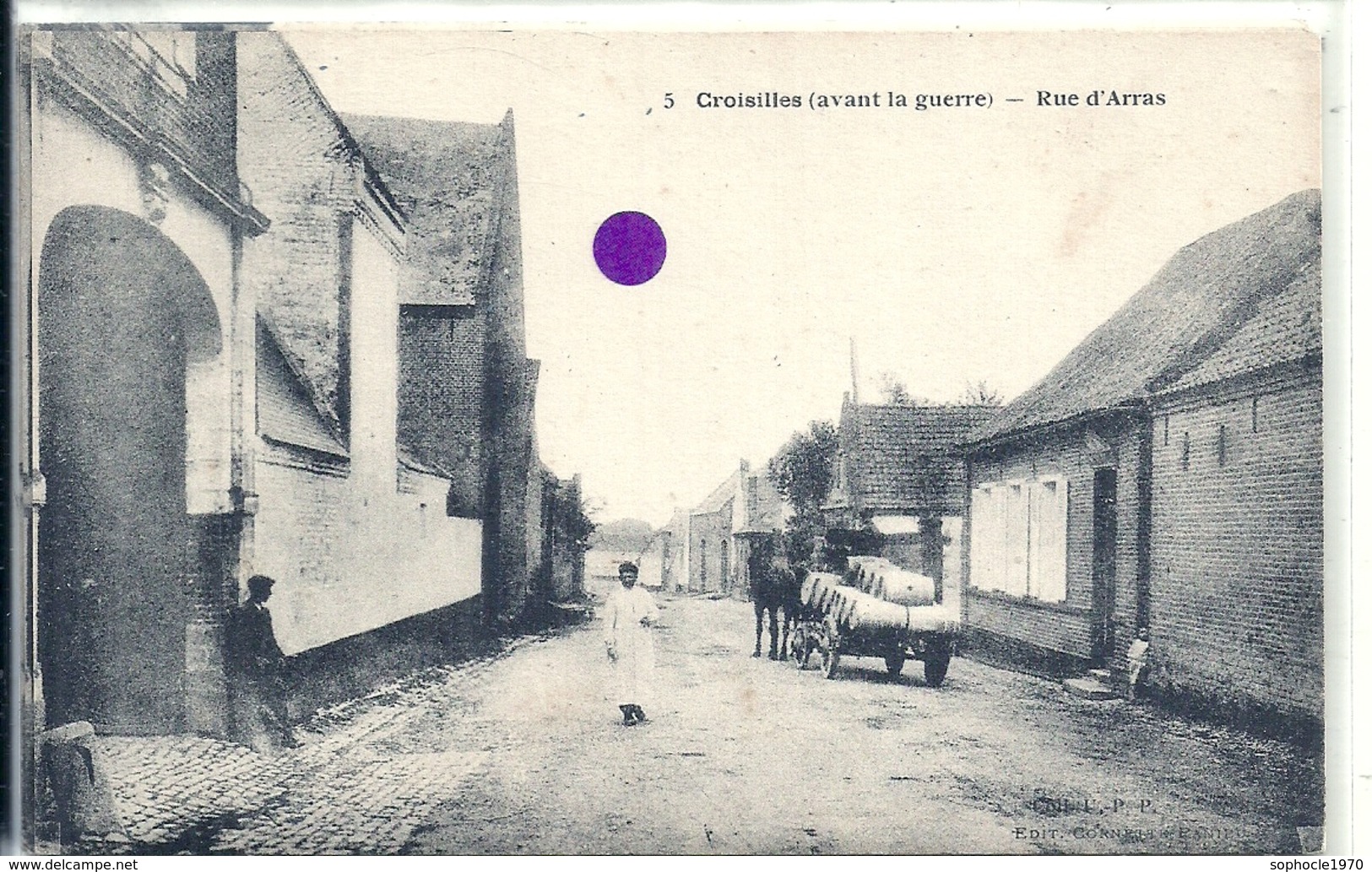 PAS DE CALAIS - 62 - CROISILLES - Rue D'Arras - Animation - Croisilles