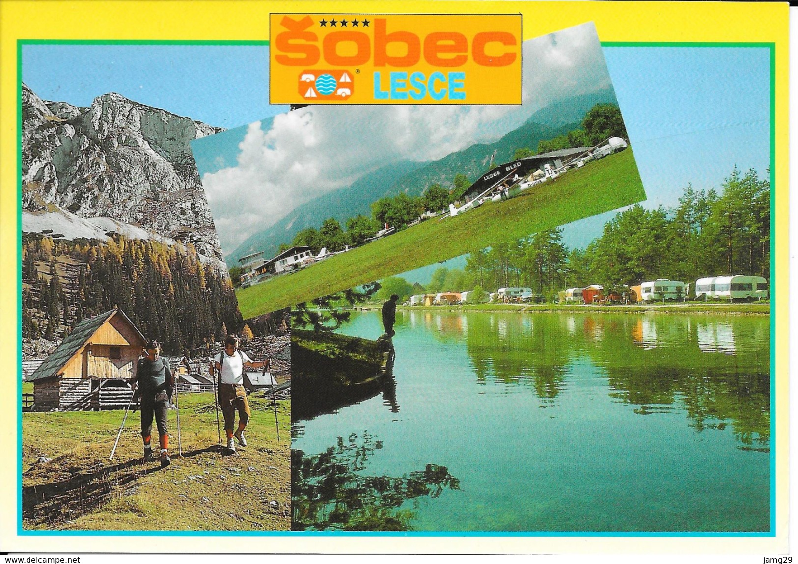 Slovenië/Slovenija, Lesce, Camping Sobec, 3 Vues, 1997 - Slovenië