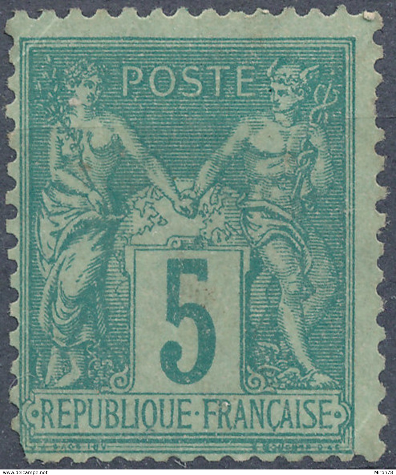 Stamp France 1976 5c Tip2 Mint Lot#15 - 1876-1878 Sage (Type I)