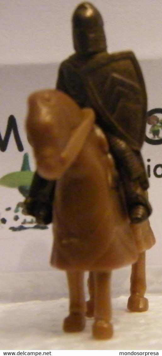 KINDER FERRERO (SC35)  SOLDATINI DI METALLO A CAVALLO K97 N70, CAVALLO MARRONE - Figurine In Metallo