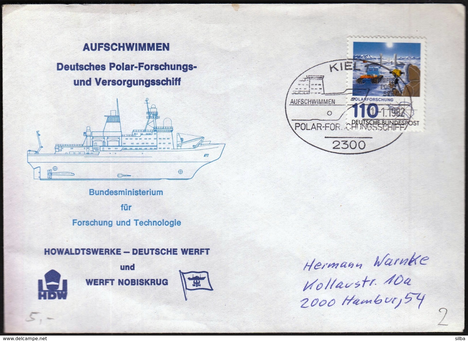Germany Kiel 1982 / Polar Research Ship AUFSCHWIMMEN - Research Programs