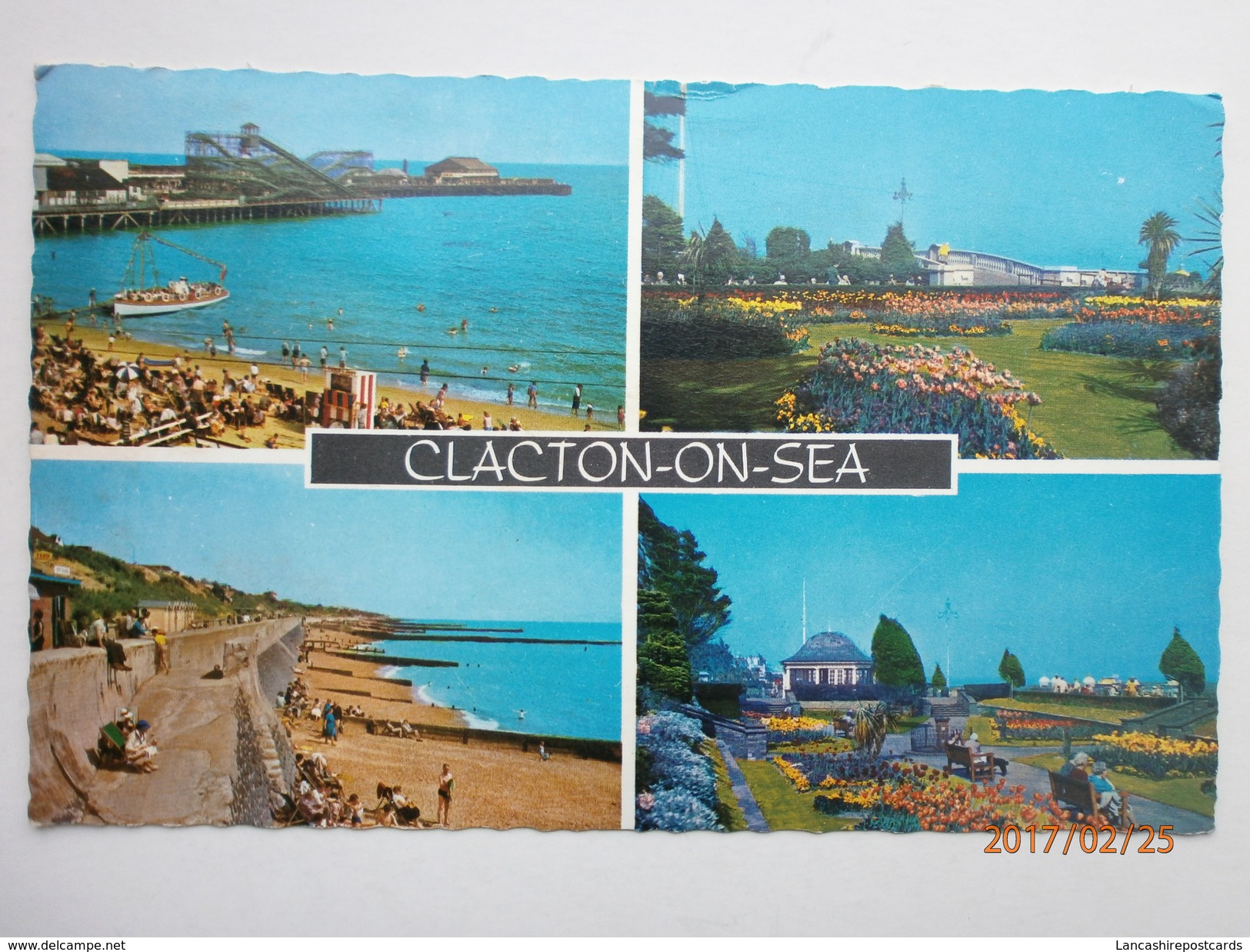 Postcard Clacton On Sea Essex Multiview By Constance Postally Used 1970 Slogan Cancel Mental Handicap Week My Ref B1907 - Clacton On Sea