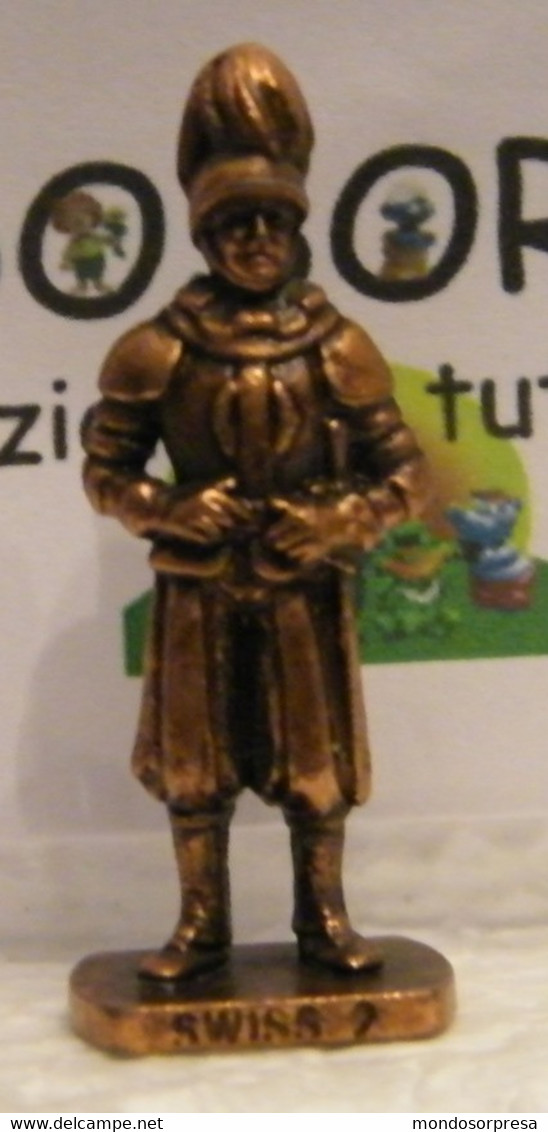 (SC35) KINDER FERRERO SOLDATINI DI METALLO GUARDIE SVIZZERE N° 2 K96 N75 - Figurines En Métal