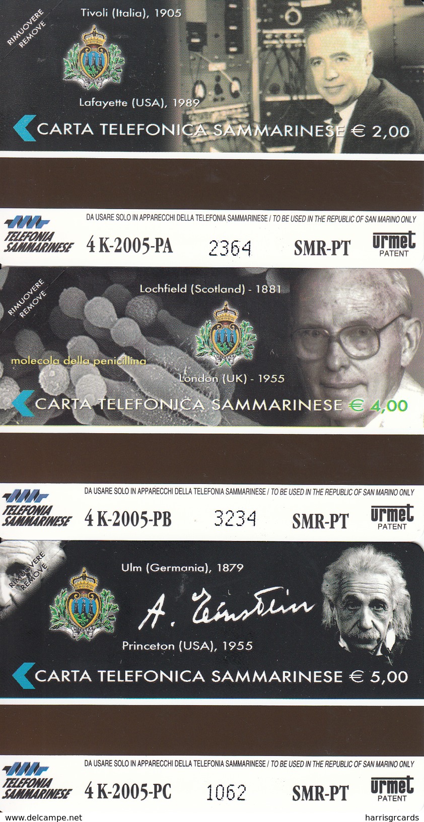 SAN MARINO - Famous Scientists-RSM 115,116,117,tirage 4000, Mint - Saint-Marin