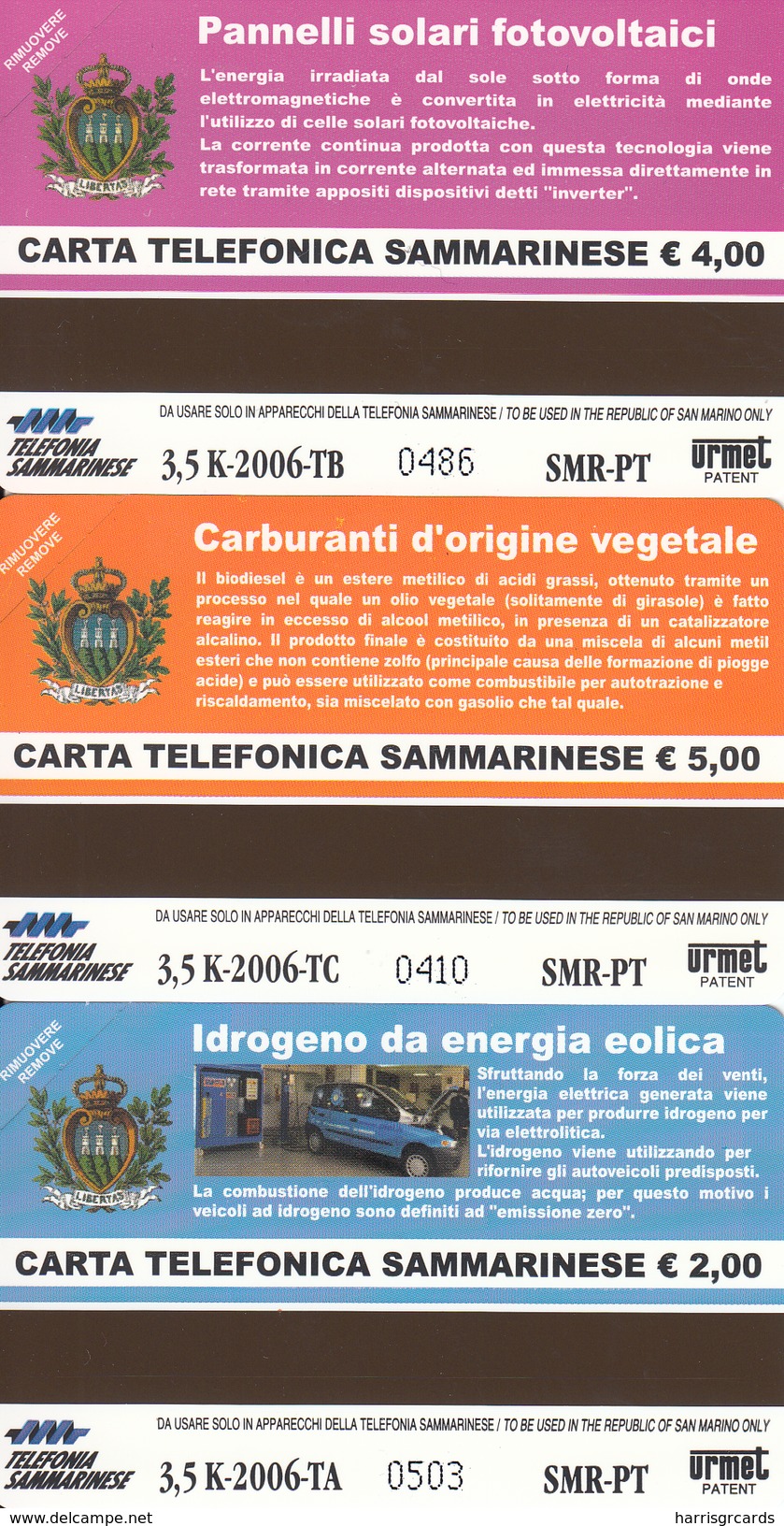 SAN MARINO - Green Energy-RSM 126,127,128, Tirage 3500, Mint - San Marino