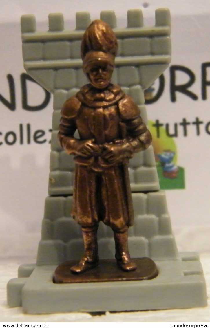 (SC35) KINDER FERRERO  SOLDATINI DI METALLO GUARDIE SVIZZERE N° 2 K96 N75, COMPLETA - Metal Figurines