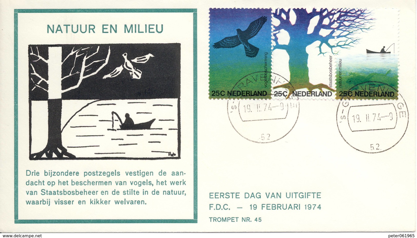 Trompet FDC Nr. 45 (1974) - FDC