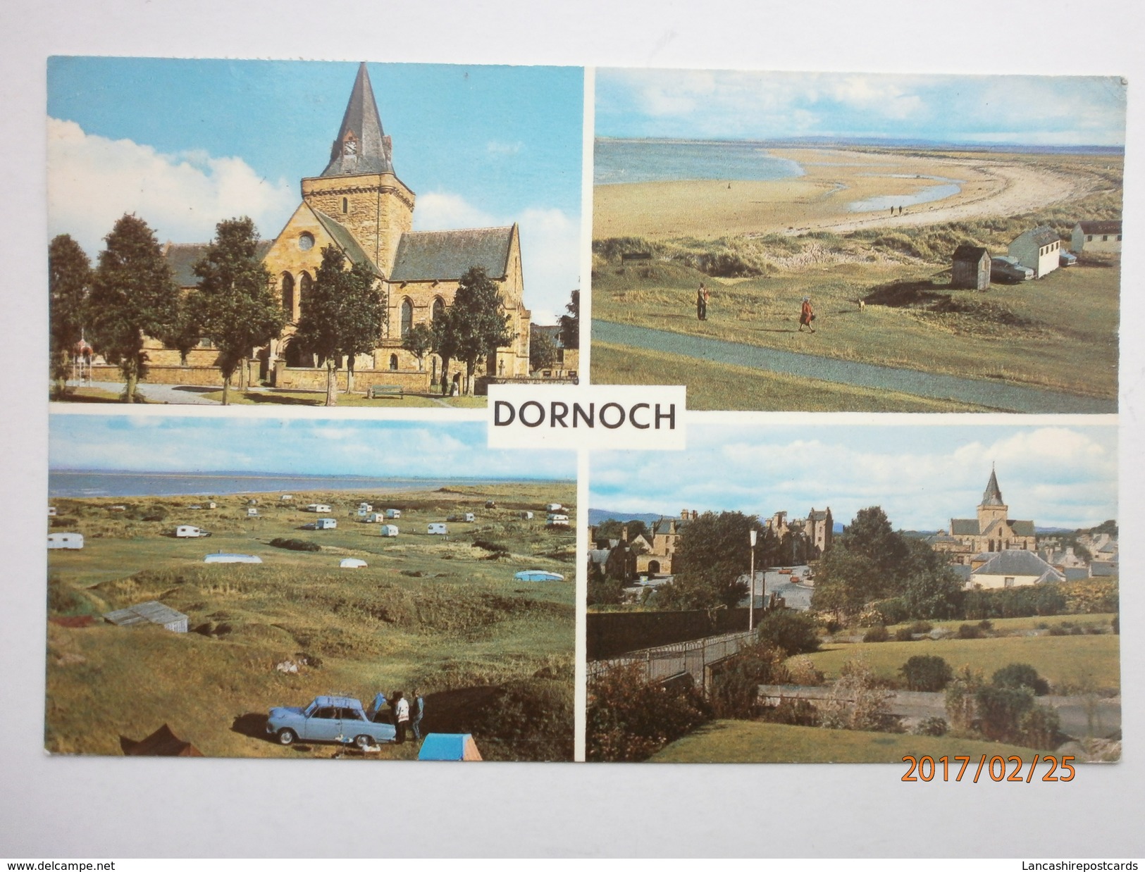 Postcard Dornoch Multiview Sutherland Caravan Site Etc My Ref B1915 - Sutherland