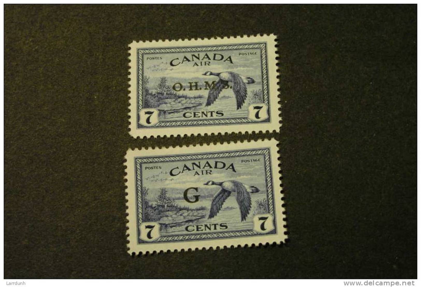 Canada CO1-2  MNH Canada Goose Overprinted OHMS  G 1949-50 A04s - Overprinted