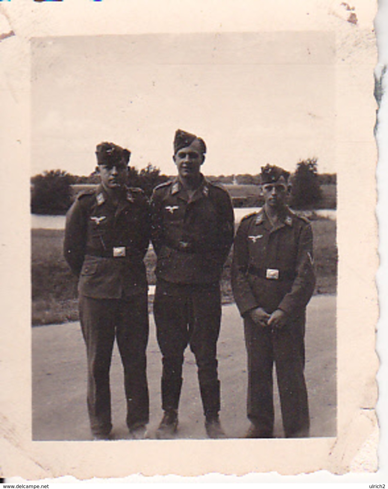 Foto Deutsche Soldaten Luftwaffe  - 2. WK - 5*4cm  (27622) - Krieg, Militär