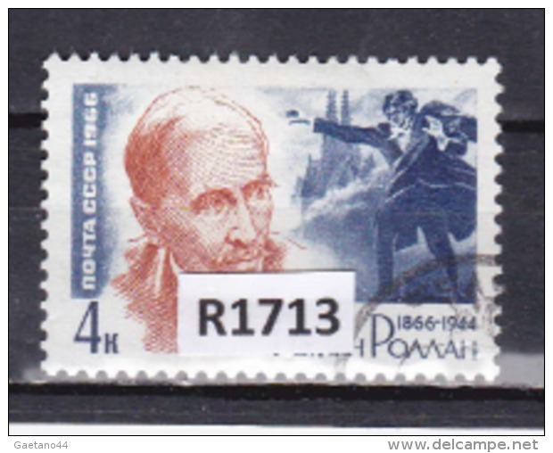 URSS 1966: Francobollo Usato Da 4 K. Della Serie "Bicentenario Della Nascita Del Poeta Francese R.Rolland". - Used Stamps