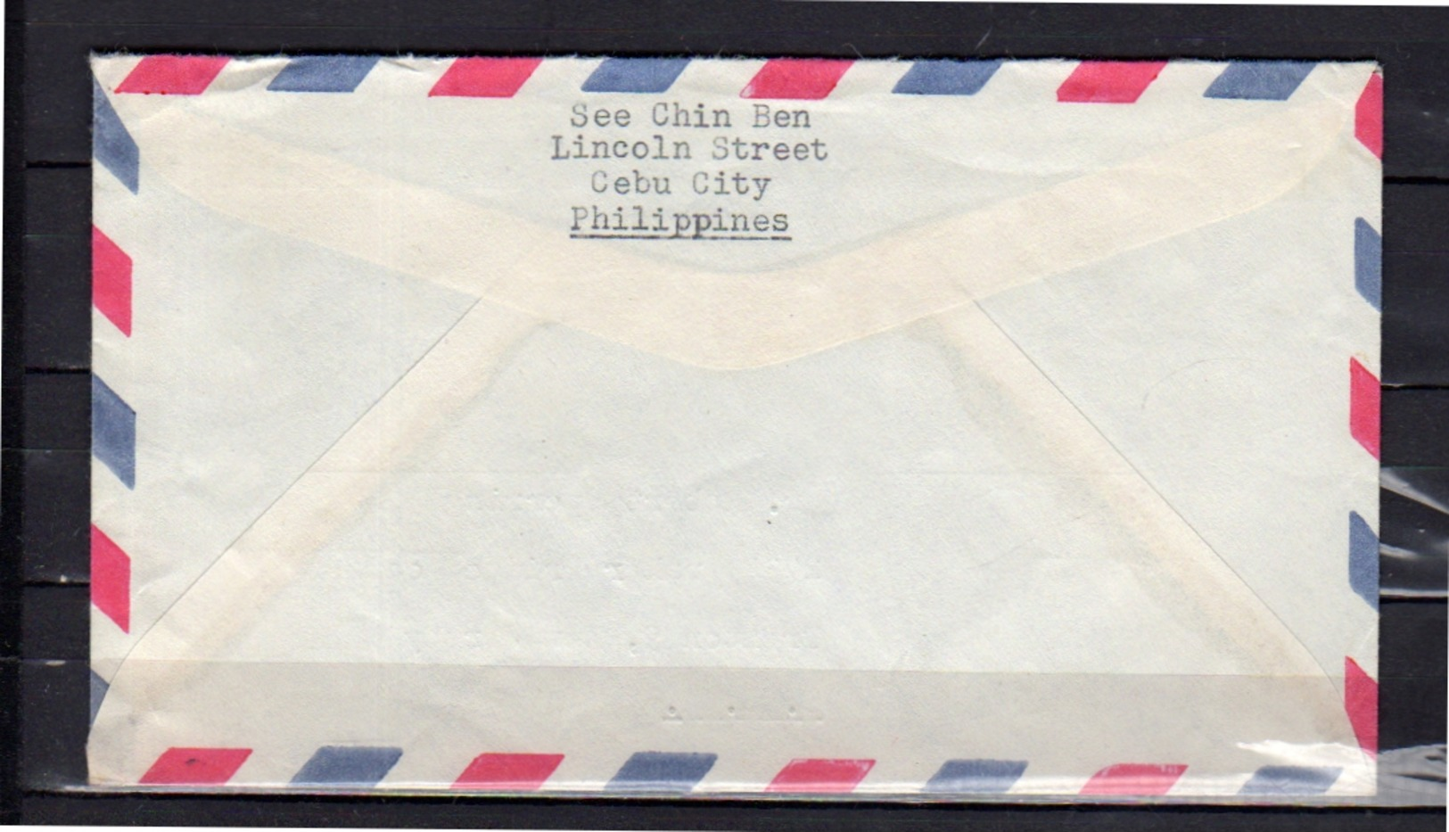 CEBU CITY! Nice Franking 1955 > Trenton USA - Filippijnen