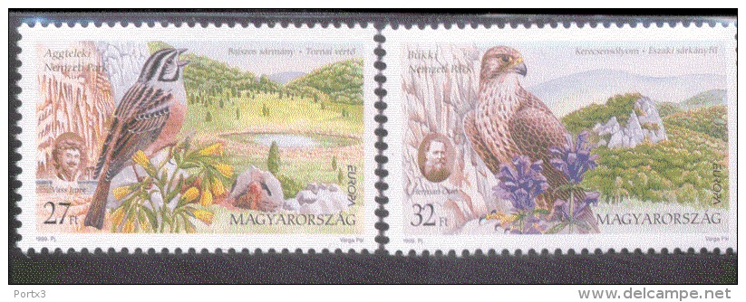 CEPT Natur - Und Nationalparks / Nature National Parks Ungarn 4549 - 4550 ** Postfrisch, MNH, Neuf - 1999