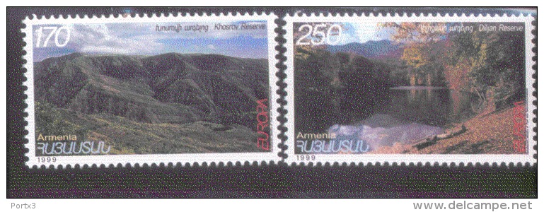 CEPT Natur - Und Nationalparks / Nature National Parks Armenien 353 - 354  ** Postfrisch, MNH, Neuf - 1999