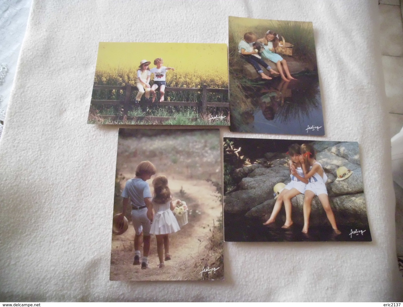 LOT DE 4 CARTES..JEUNES ENFANTS...SERIE CONFIDENCES N°1-3-4 ET 5 - Sammlungen, Lose & Serien