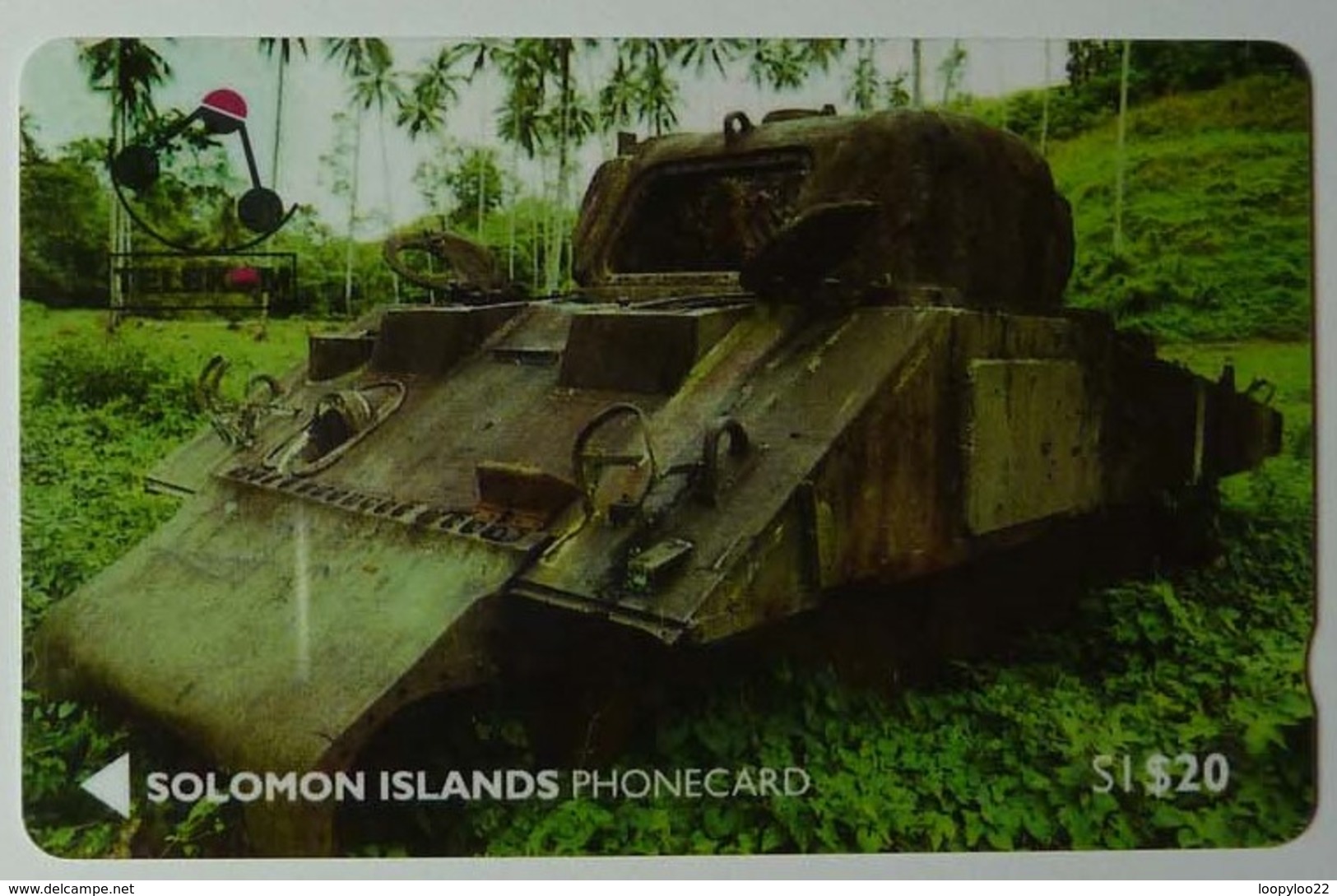 SOLOMON ISLANDS - 1st Issue - Sherman Tank - $20 - O1SDA - MINT - Salomon