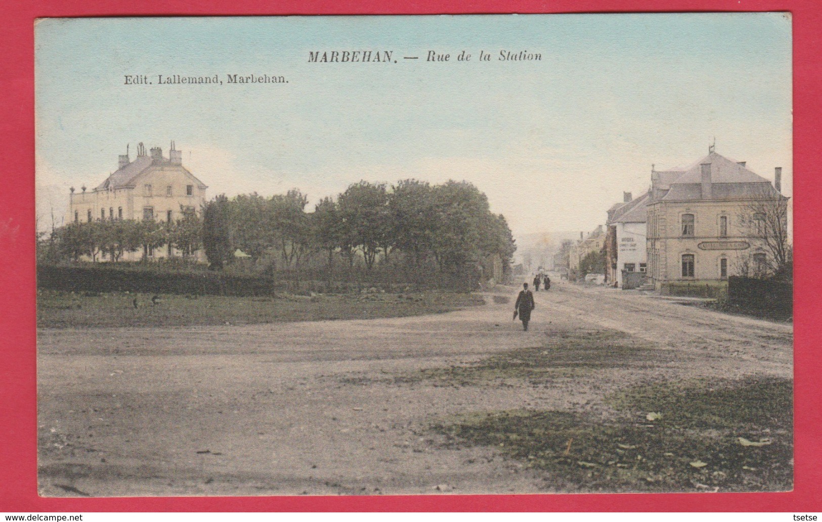 Marbehan - Rue De La Station ... Jolie Carte Couleur - 1907 ( Voir Verso ) - Habay