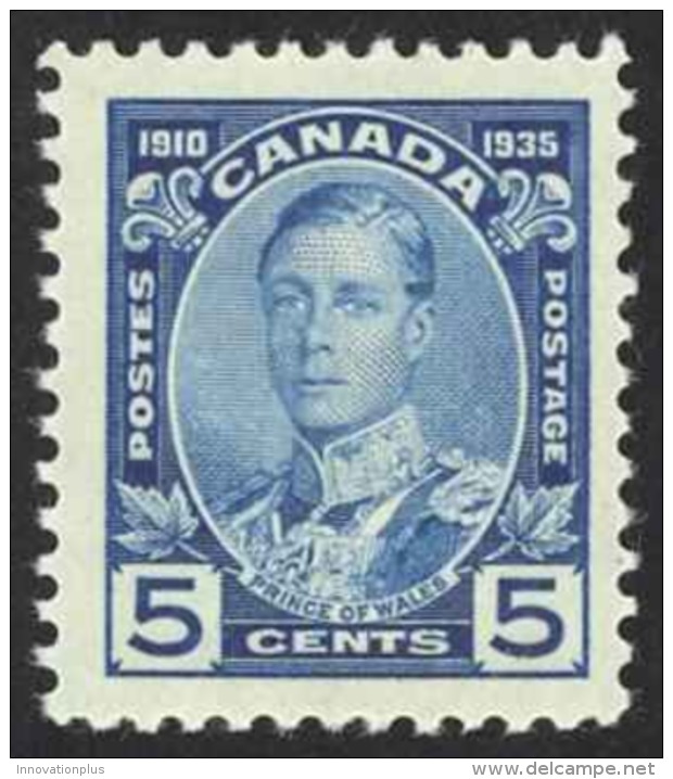 Canada Sc# 214 MH (c) 1935 5c Blue Prince Of Wales - Unused Stamps