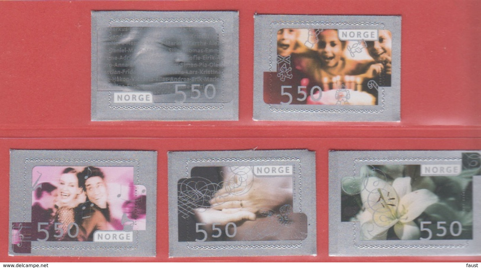 2003 ** (sans Charn., MNH, Postfrish)  Yv  1417/21	Mi  1474/8	NHK  1509/13 - Neufs