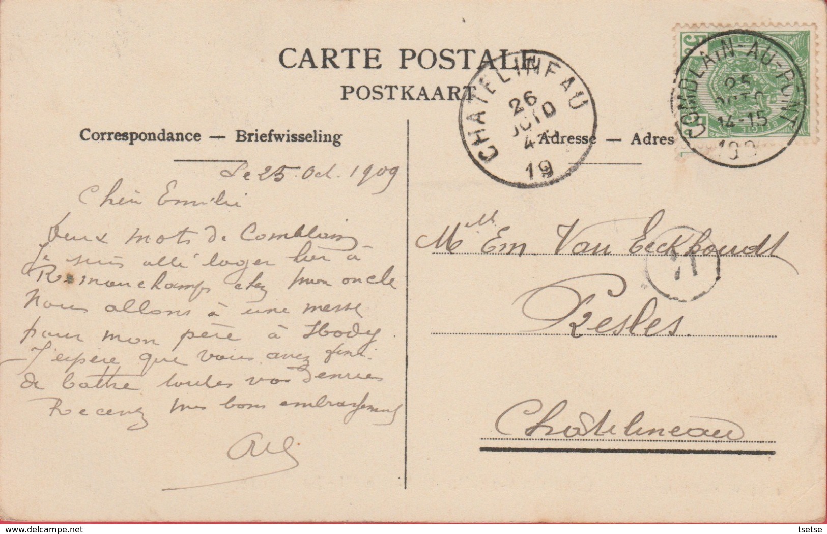 Comblain-au-Pont - La Vieille Eglise - 1909 ( Voir Verso ) - Comblain-au-Pont