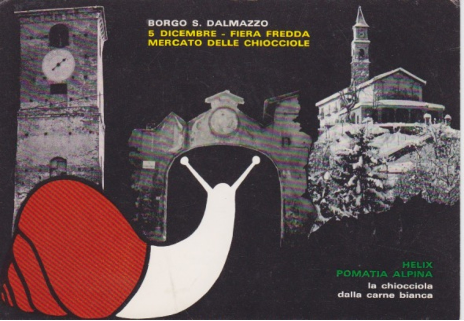 130- BORGO SAN DALMAZZO (CUNEO) - MERCATO DELLE CHIOCCIOLE - DICEMBRE 1976 - Cuneo