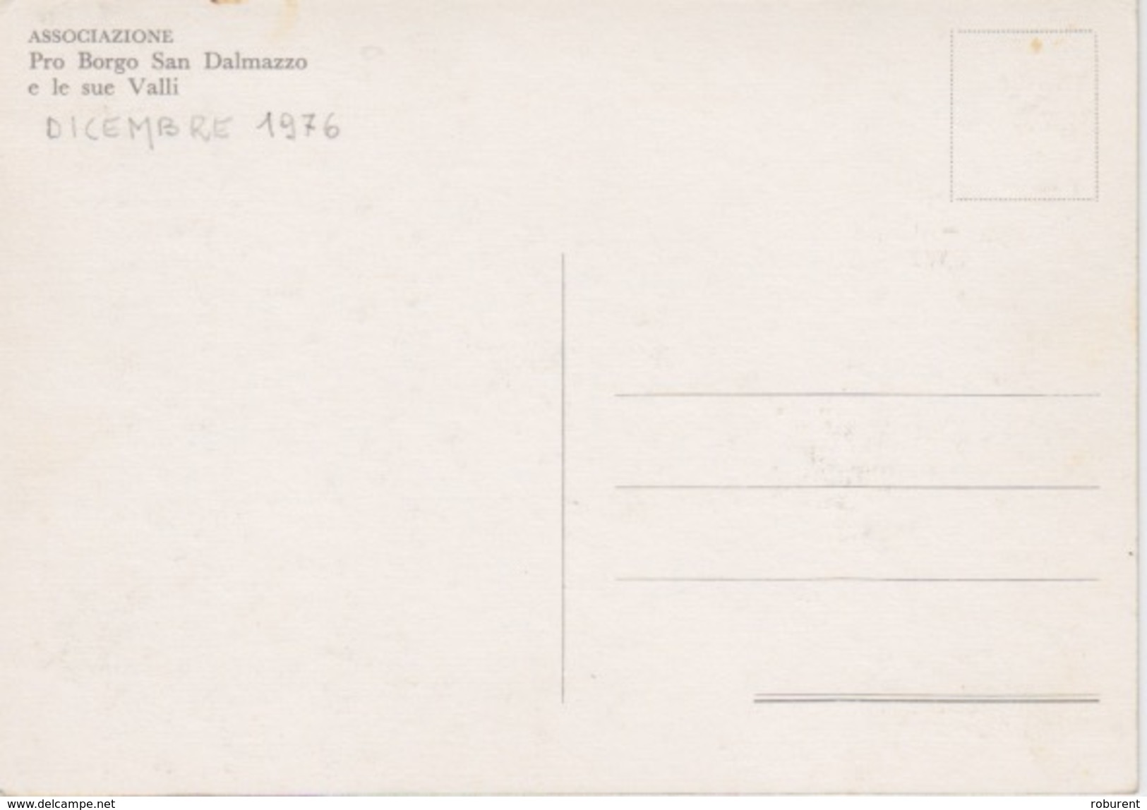 130- BORGO SAN DALMAZZO (CUNEO) - MERCATO DELLE CHIOCCIOLE - DICEMBRE 1976 - Cuneo