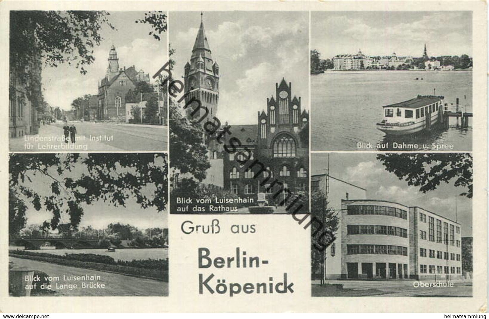 Berlin - Köpenick - Lindenstraße - Luisenhain Etc. - Verlag K. Mader Berlin-Karlshorst Gel. 1963 - Koepenick