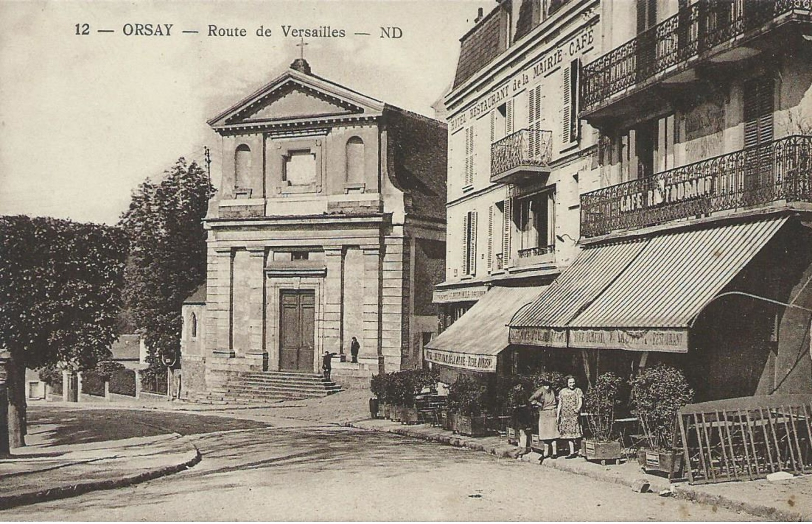 91,Essonne, ORSAY, Route De Versailles,Personnages,Scan Recto-Verso - Orsay