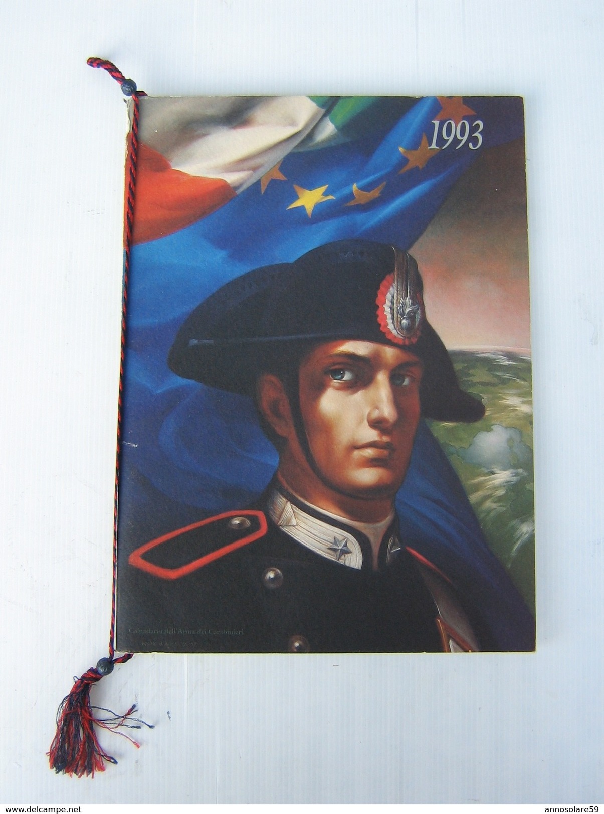 CALENDARIO STORICO ARMA CARABINIERI - ANNO 1993 (COMPLETO CORDONCINO E PALLINE) - LEGGI - Formato Grande : 1991-00