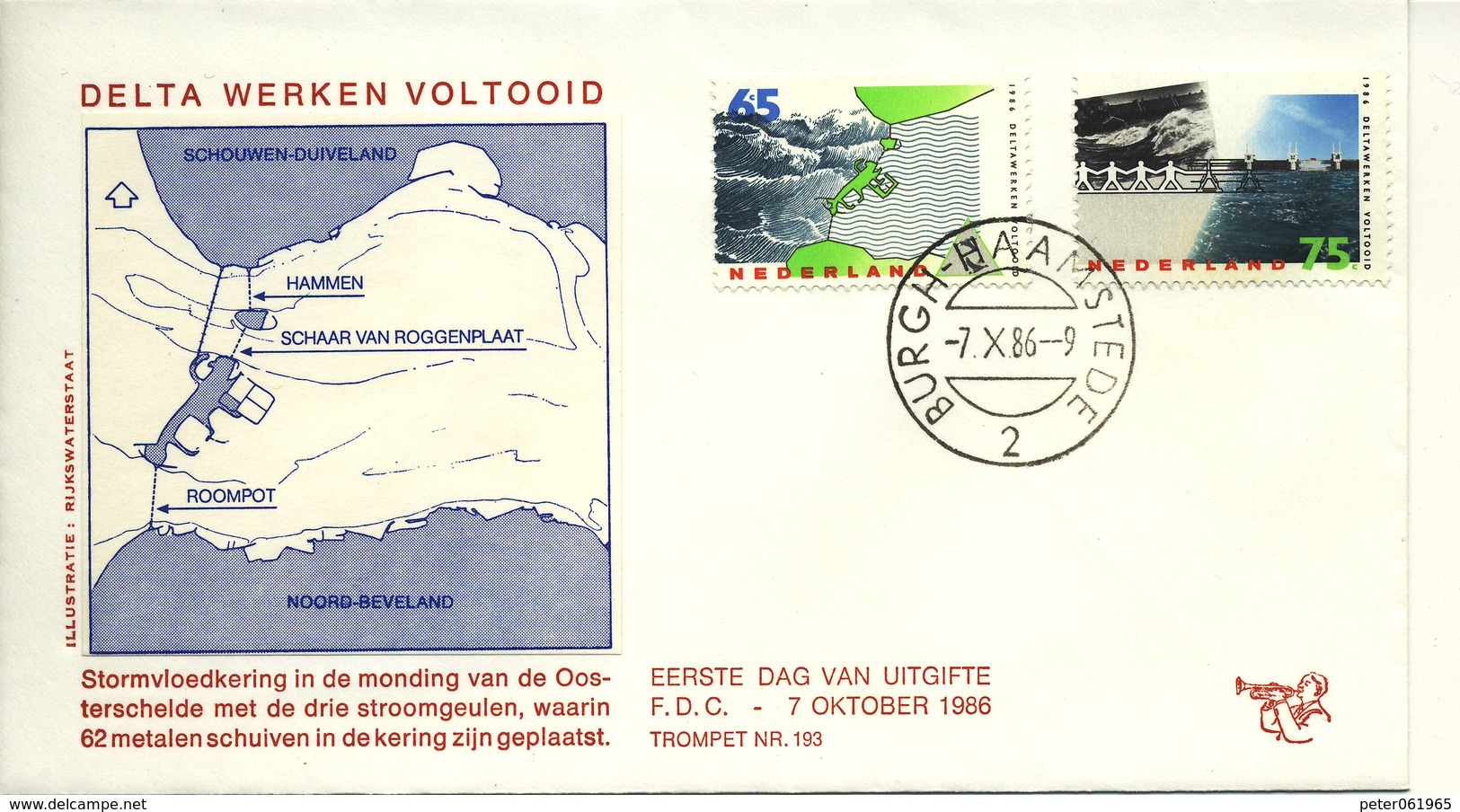 Trompet FDC Nr. 193 (1986) - FDC