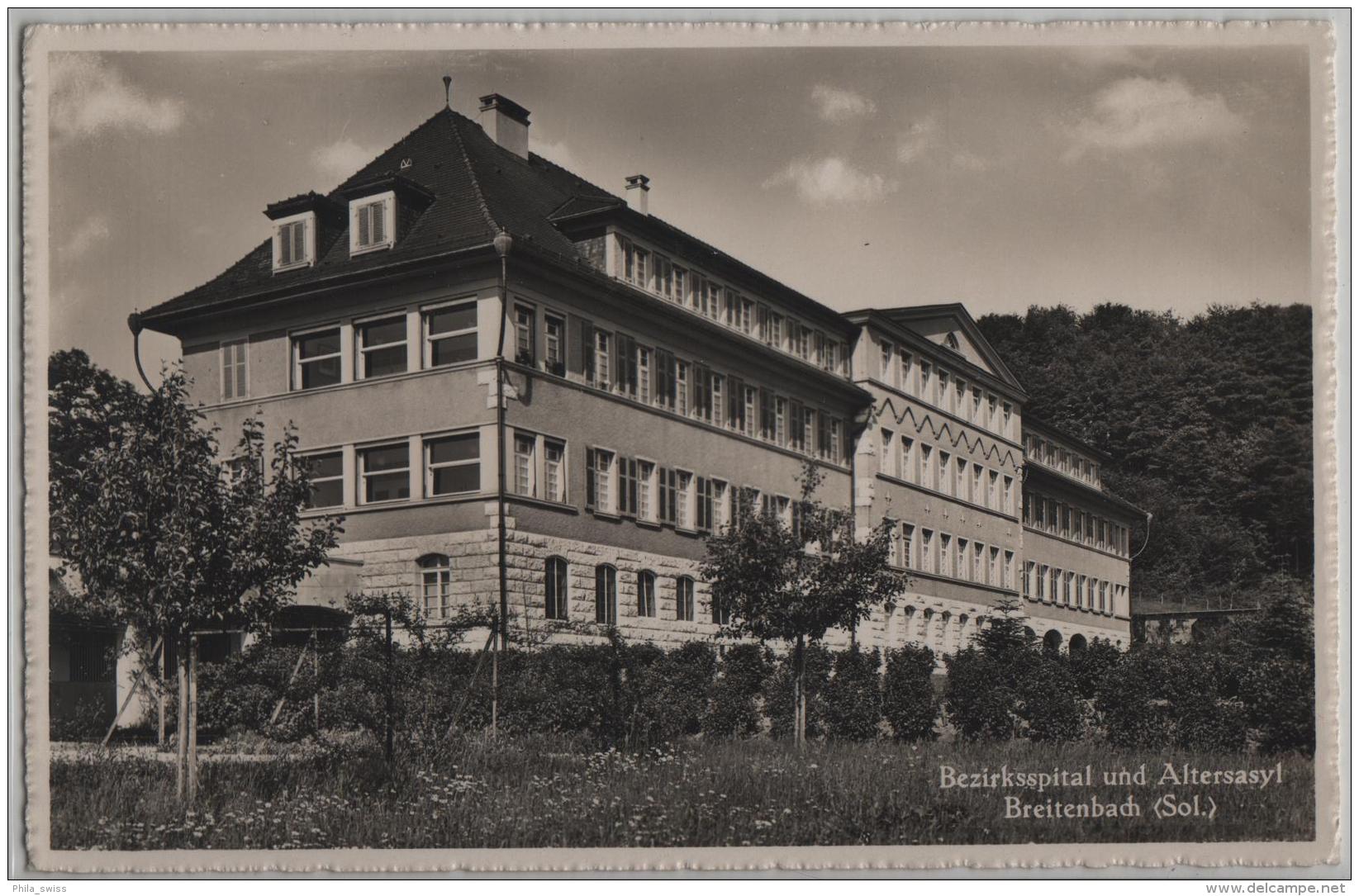 Bezirksspital Und Altersasyl Breitenbach - Photo: Hugo Kopp No. 1525 - Autres & Non Classés