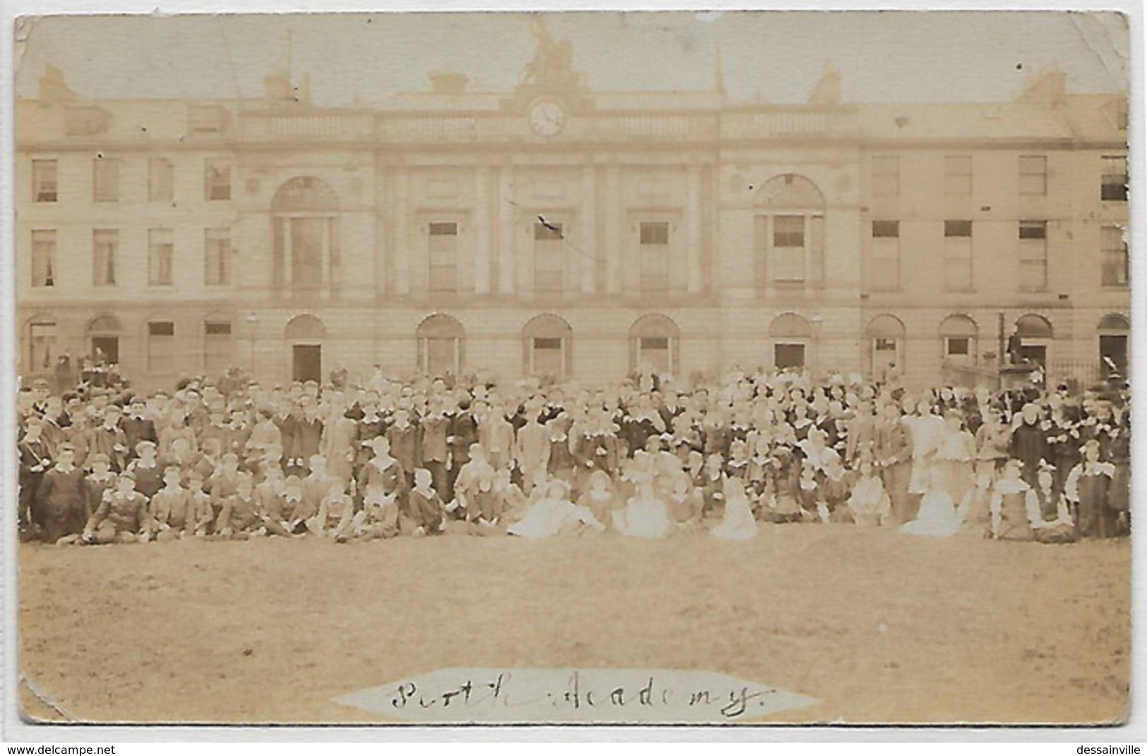 CARTE PHOTO 1908  PERTH ACADEMY - Kinross-shire