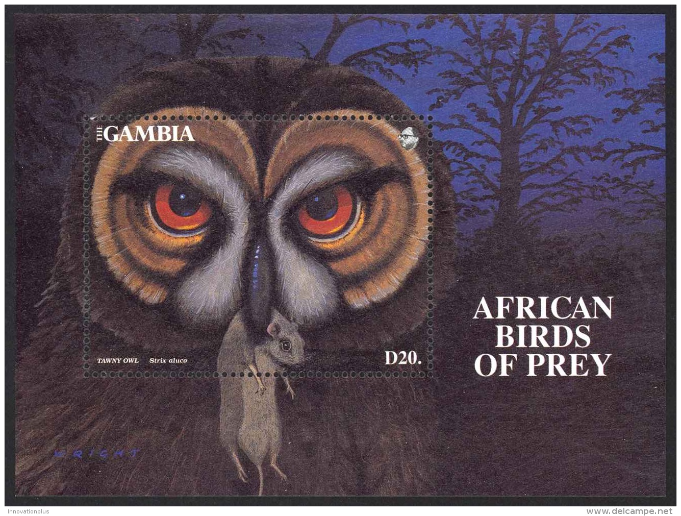 Gambia Sc# 1377 MNH 1993 20d Birds - Gambie (1965-...)