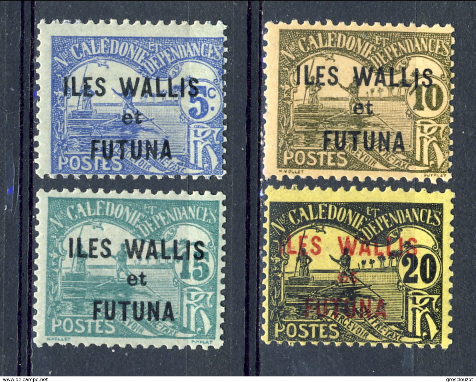 WF Taxe 1920 Piccolo Lotto N. 1-4 MLH Cat. &euro; 5,25 - Timbres-taxe