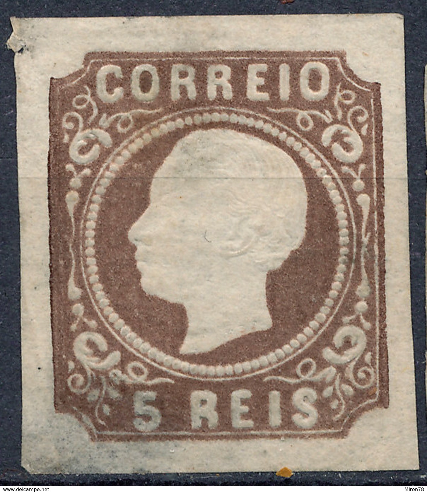 Stamp Portugal 1862 King Luiz 5r Mint Lot#4 - Neufs