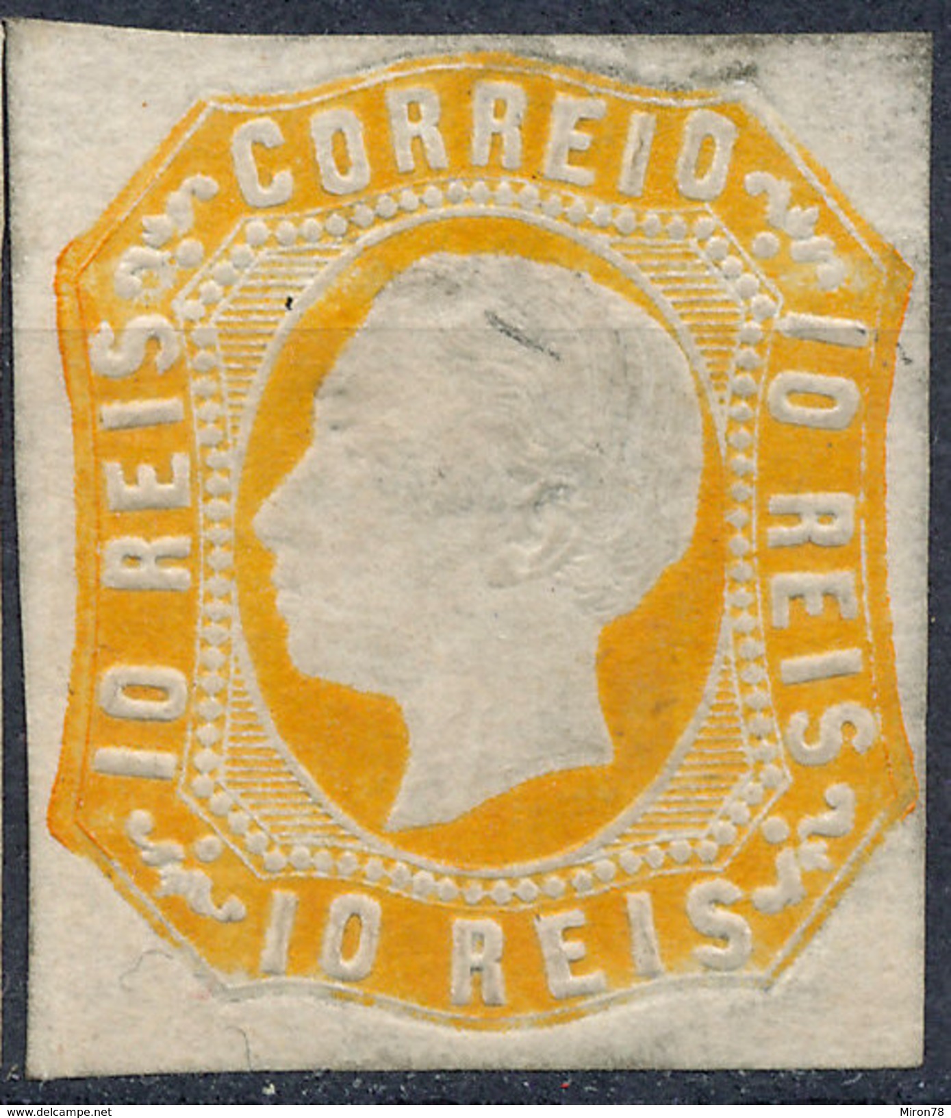 Stamp Portugal 1862 King Luiz 10r Mint Lot#7 - Neufs
