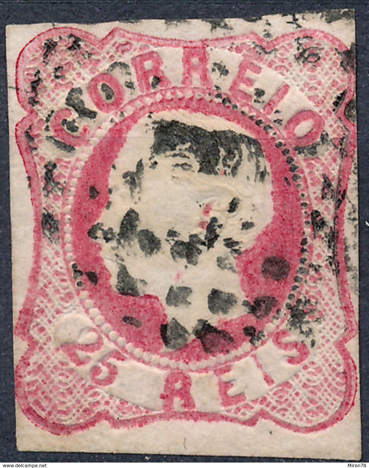 Stamp Portugal 1862 King Luiz 25r Mint Lot#9 - Unused Stamps