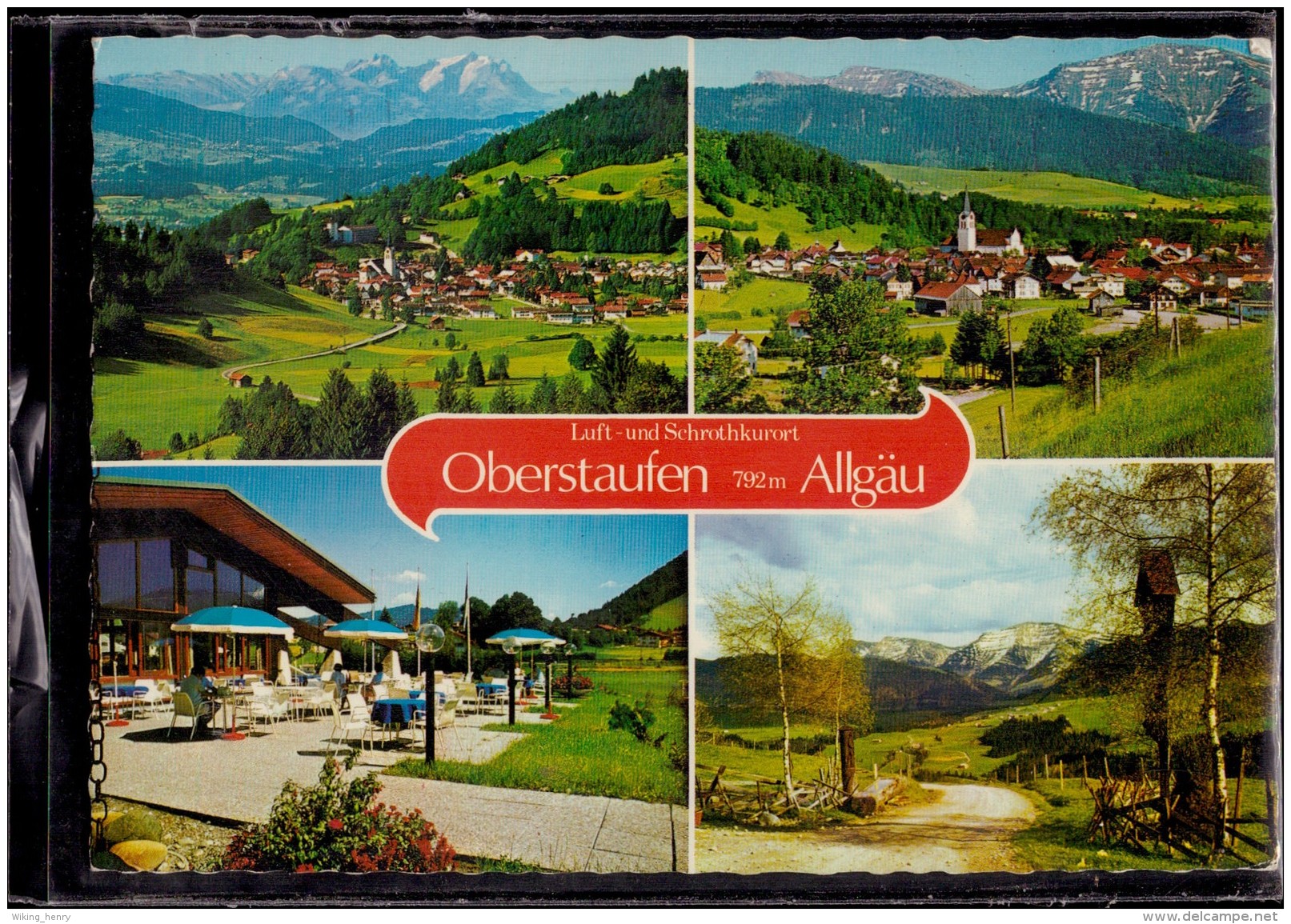 Oberstaufen - Mehrbildkarte 10   Mit Zusatzstempel Hochgratbahn Steibis - Oberstaufen