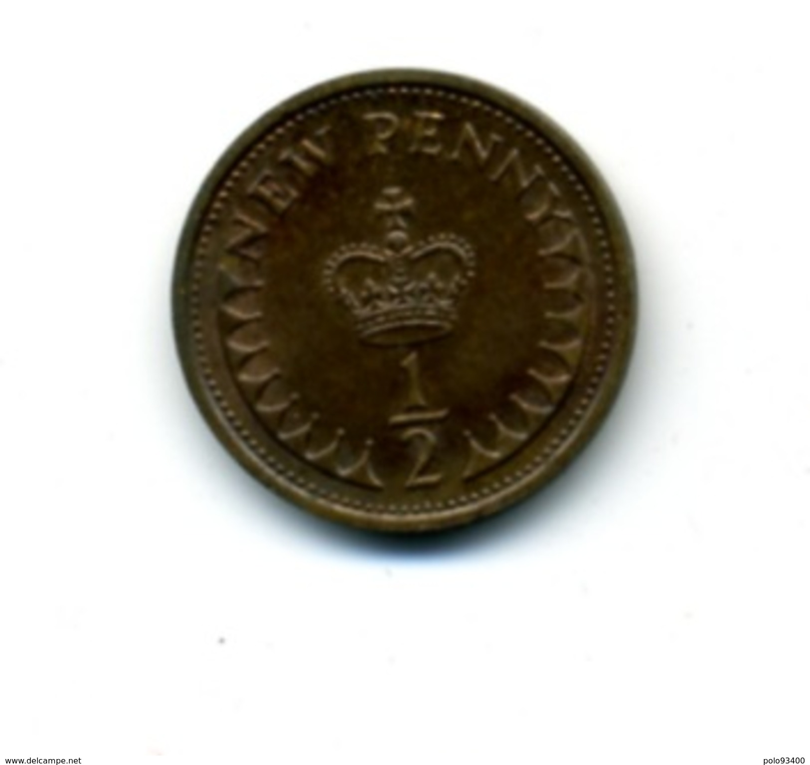 1971  1/2 NEW PENNY - 1/2 Penny & 1/2 New Penny