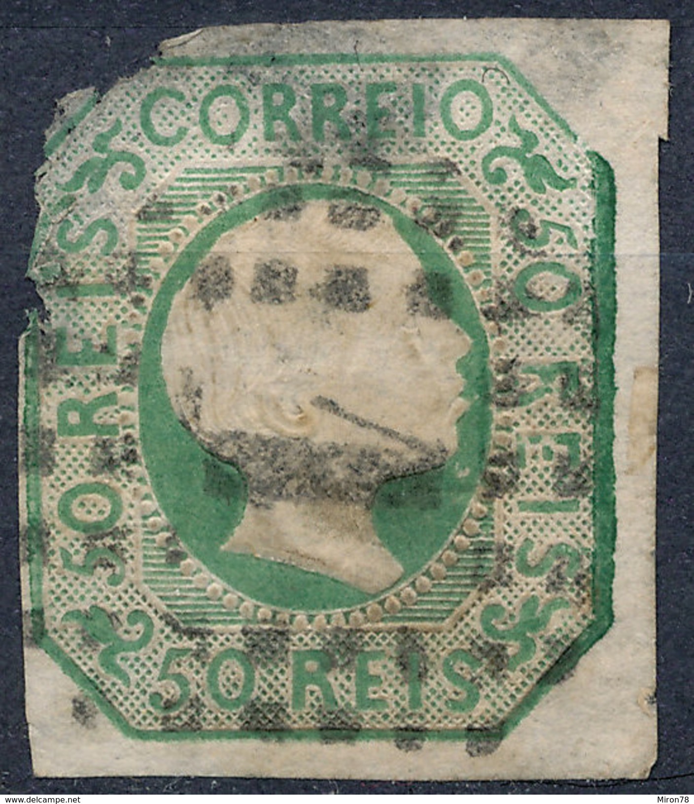 Stamp Portugal 1855 50r Used Lot#12 - Oblitérés