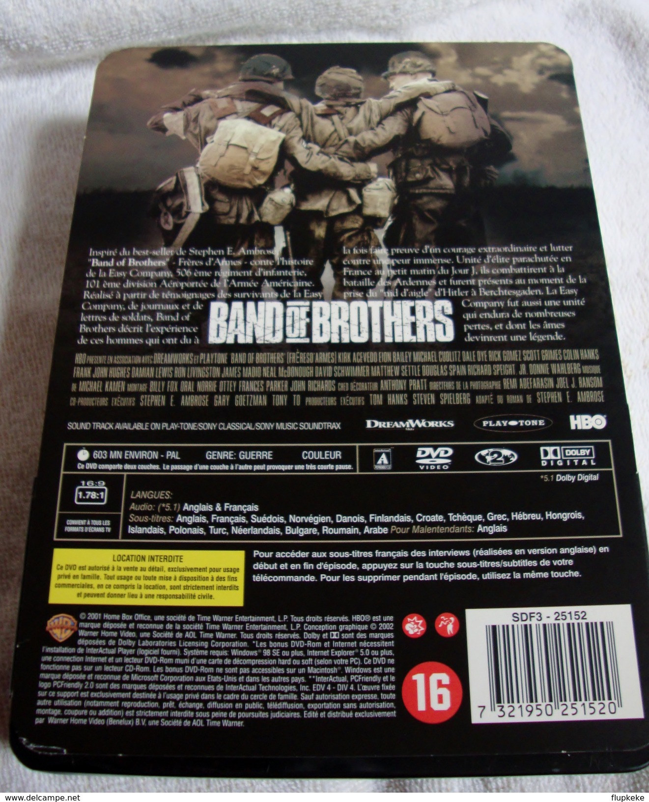 Dvd Zone 2 Frères D'armes (2001) Édition Collector Limitée Band Of Brothers Vf+Vostfr - Geschiedenis