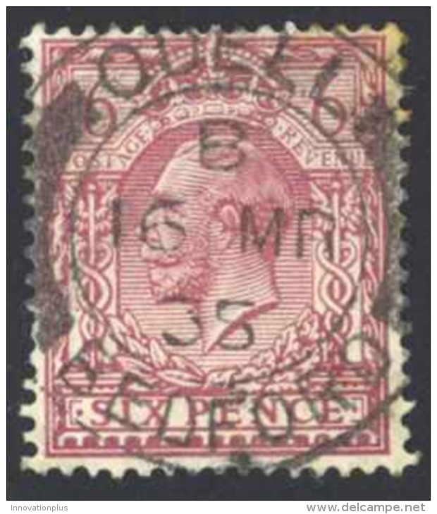 Great Britain Sc# 167 Used (a) 1912 6p Rose Lilac King George V - Used Stamps