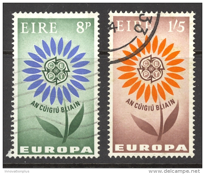 Ireland Sc# 196-197 Used 1964 Europa Issue CEPT Daisy - Used Stamps