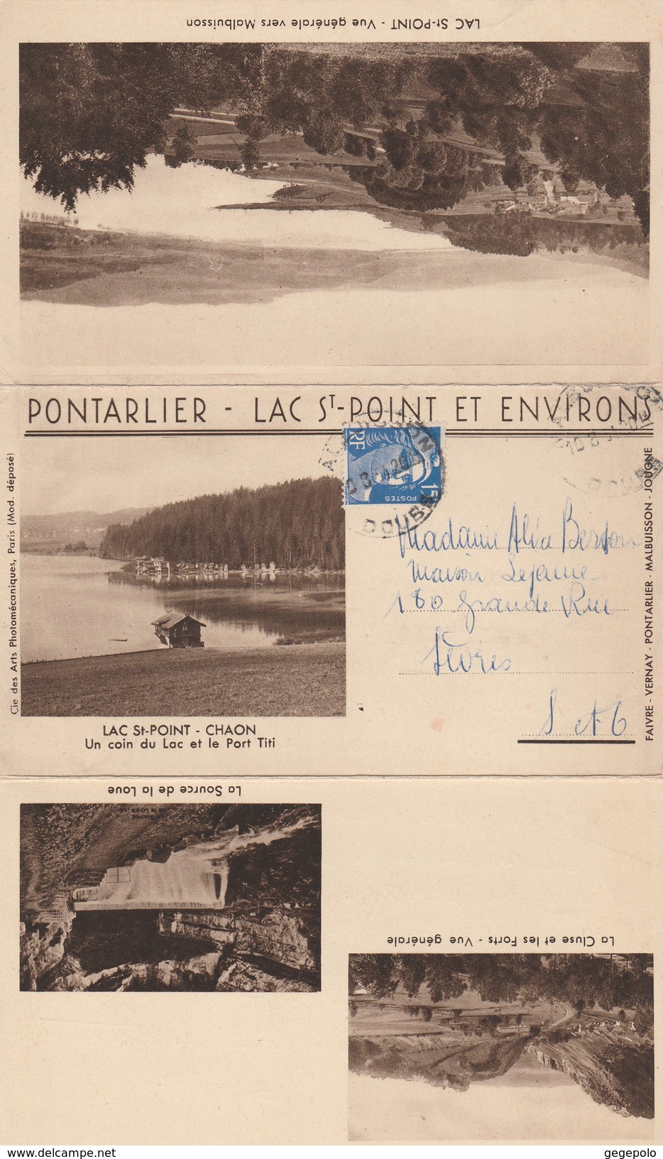 PONTARLIER - LAC St-POINT ET ENVIRONS ( Dépliant 6 Pages )  Rare - Pontarlier
