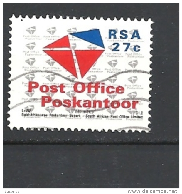 SUD AFRICA    1991 Establishment Of Post Office Ltd And Telekom Ltd  USED - Usati