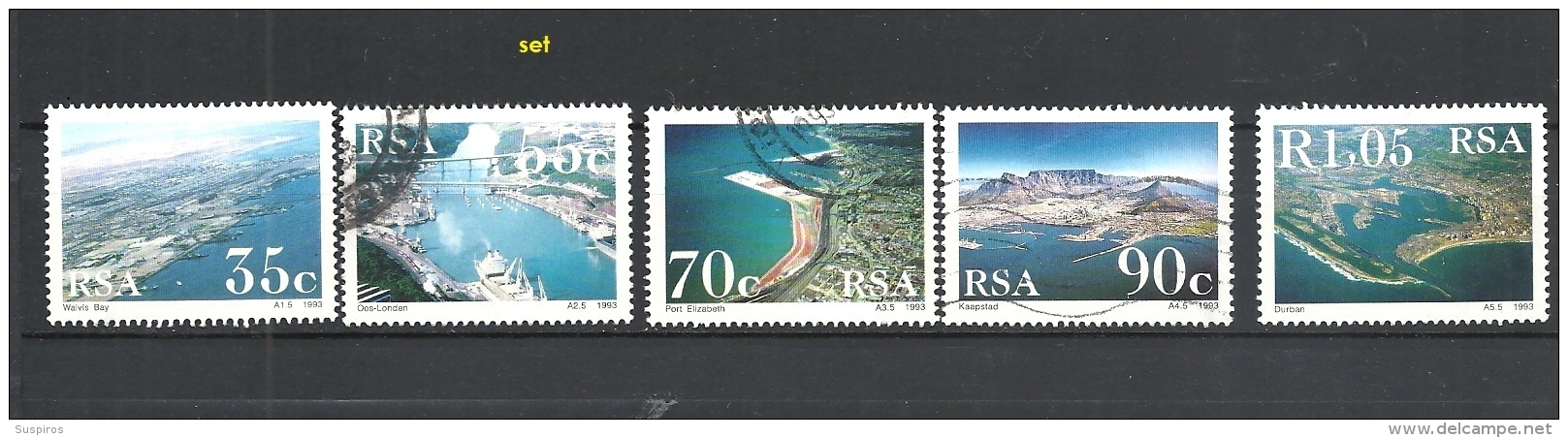 SUD AFRICA    1993 South African Harbors       USED - Usados