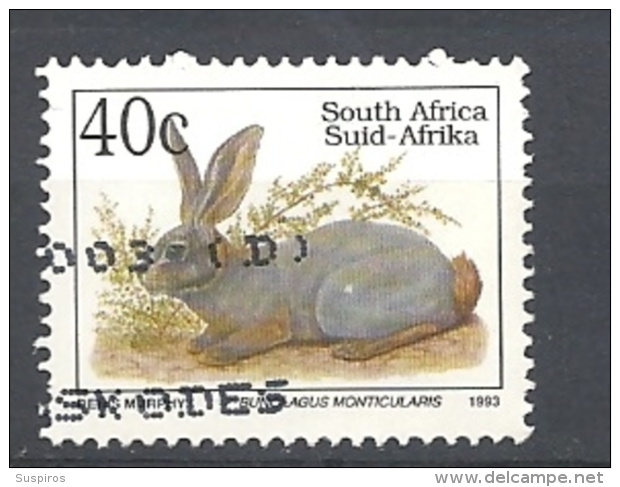 SUD AFRICA   1993 Endangered Fauna   LATIN INSCRIPTION    USED - Usati