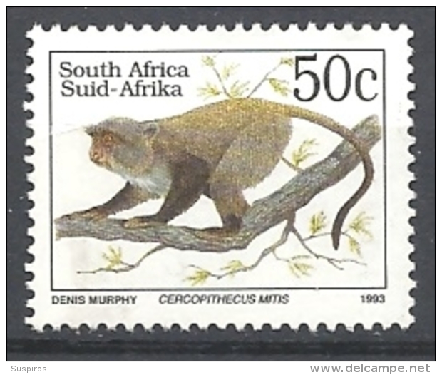 SUD AFRICA   1993 Endangered Fauna   LATIN INSCRIPTION    USED - Usati